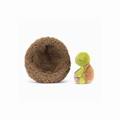 Jellycat Hibernating Tortoise USA | 96831QFHN